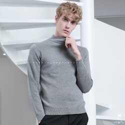 เสื้อสเวตเตอร์ไหมพรมคอปีนผู้ชาย มี 4 สี