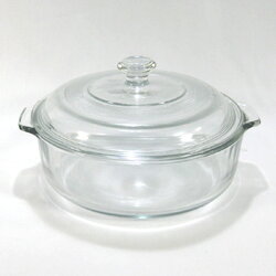 ชามอบ 2 หู + ฝา 2 ลิตร ( แก้ว ) GW-062 ( ฝาแก้ว )