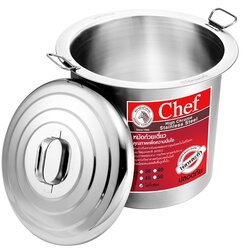 หม้อก๋วยเตี๋ยวสเตนเลส 45 ซม. 1 ช่อง ตราหัวม้าลาย ( 45/0 )