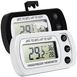 เทอร์โมมิเตอร์ดิจิตอลวัดตู้เย็น (-20) - 50 oC แบบแขวนในตู้ ( สีขาว )