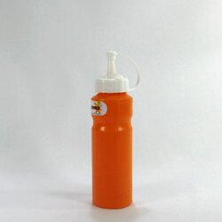 ขวดคัทช็อพ 9040 สีส้ม 250 มล. ( ขวดซอส )