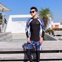 ชุดว่ายน้ำหรือใส่ดำน้ำผู้ชาย 4xl รอบอก42-48 กางเกงขาสั้นและขายาว รอบเอว 34-42 สะโพก 40-48 นิ้ว เสื้อยาว 27 กางเกงขาสั้นยาว 20 นิ้วค่ะ ผ้าดี งานสวยมากๆค่ะ