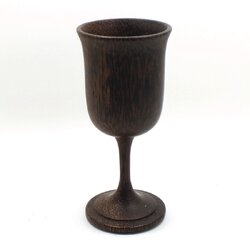 แก้วไวน์ไม้ตาล # 210 ( ปากบาน )