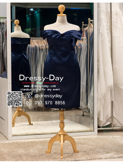 รหัส ชุดราตรี :PFS072 ชุดราตรีสั้น พร้อมส่ง เปิดไหล่ สวย หวาน หรู เซ็กซี่นิดๆ ใส่แล้วเก็บหุ่น คนอ้วนก็ใส่สวยค่ะ