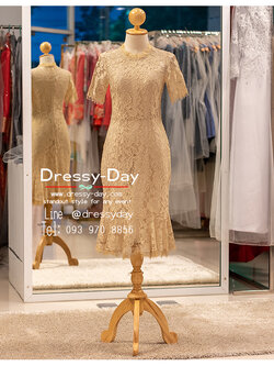 รหัส ชุดไปงานแต่งงาน : PK011B ชุดไปงานแต่งเรียบหรูดูแพง ใส่ออกงานเช้า กลางวัน ตอนกลางคืน คนอ้วน อวบ ใส่สวย หรู เรียบโก้