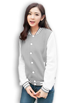 เสื้อคลุมแฟชั่น Classic stlye สวยปนเท่ห์สไตล์เกาหลี รหัส 1662-สีเทา