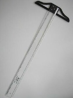 ไม้ที เครื่องมืองานเขียนแบบ ไม้ทีพลาสติก PVC 02-7374802-3