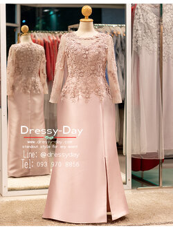 รหัส ชุดเจ้าภาพ : PFL215 ชุดแม่เจ้าสาว แม่เจ้าบ่าว ชุดราตรีผู้ใหญ่ สวย หรูหราแบบไม่ปราณีแขก คนอวบ อ้วนใส่สวย