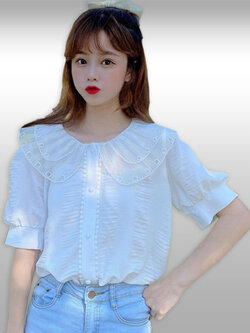 เสื้อแฟชั่นแบบสวยหวานน่ารักสไตล์เกาหลี รหัส2369