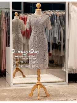 รหัส ชุดเจ้าภาพ :PFS011 ชุดราตรีสั้นมีแขน