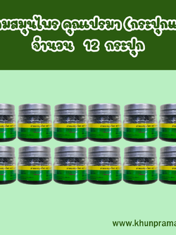 ยาดมสมุนไพร คุณเปรมา(กระปุกแก้ว) 8 กรัม/12 กระปุก