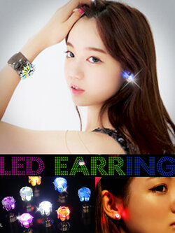 ต่างหูแฟชั่นมีไฟกระพริบสวยเก๋ฝุดๆเลย