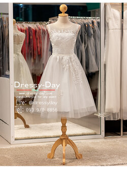 รหัส ชุดราตรีสั้น :BB146 มีชุดราตรีสวย สีขาว สั้น เหมาะใส่งานหมั้น งานเช้า หรู พร้อมส่งเยอะสุดในไทย เนื้อผ้าพรีเมี่ยม คัตติ้งเนี๊ยบๆ