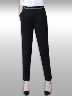 กางเกงแฟชั่นสีดำใส่ทำงาน มี 5ไซส รหัส2288