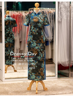 รหัส ชุดตรุษจีน : KPL212A ชุดตรุษจีนแฟชั่น ผู้หญิง ลาย Mei flowers สวย เก๋ แซ่บๆ ทันสมัย โดดเด่นไม่ซ้ำใคร