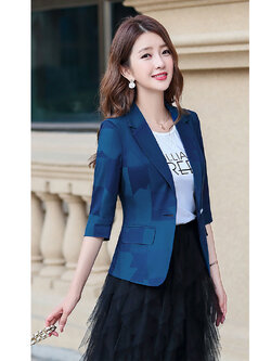 สินค้าพรีออเดอร์ เสื้อสูทแฟชั่นสวยหรูสไตล์เกาหลีดูดีมี 2 สี PO-SUIT-021