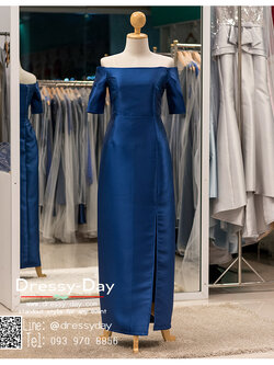 รหัส ชุดราตรี :PFL067 ชุดราตรียาวมีแขน สวยหวานหรู ราตรียาวสีเนวี่บลู ผ้าไหม สวยหรูแบบเรียบโก้ และใส่ได้หลากหลายโอกาสคร๊าา มาพร้อมซับในอย่างดี คัตติ้งเนี๊ยบๆ สีน้ำเงิน