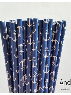 Single Pattern Paper Straws หลอดกระดาษ ใช้สำหรับดื่มน้ำ