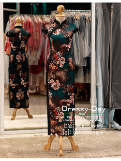 รหัส ชุดกี่เพ้า : KPL177 ชุดตรุษจีนหญิง แฟชั่น ชุดกี่เพ้าประยุกต์ทันสมัย ใส่วันตรุษจีนสวย หรู ไม่มีเอ้าต์