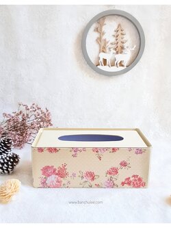 Tin Tissue Box กล่องทิชชู่ งานสังกะสี 25 cm.