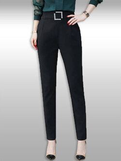 กางเกงแฟชั่นสีดำใส่ทำงาน มี 5ไซส รหัส2286