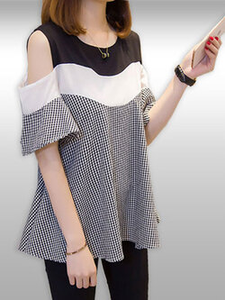 เสื้อแฟชั่นทรงบานน่ารักสไตล์เกาหลี รหัส 2420