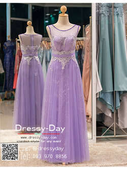 รหัส ชุดราตรียาว : PF067 ชุดพรีเวดดิ้งสีม่วง ชุดไปงานแต่งตกแต่งลูกไม้ พร้อมส่ง ใส่ถ่ายพรีเวดดิ้งแนวเจ้าหญิง ริมทะเล หรือในสวน แบบชมพู่ สวยมากๆ ค่ะ