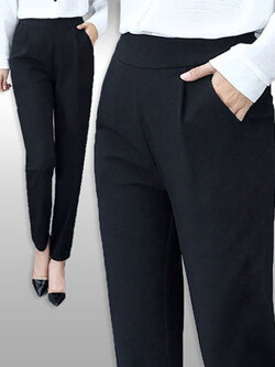 กางเกงแฟชั่นสีดำใส่ทำงาน มี 5ไซส รหัส2209