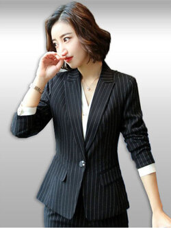 เสื้อสูทผู้หญิงสีดำสไตล์สวยหรู มี 7 ไซส รหัส2270