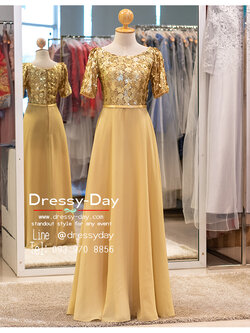 รหัส ชุดไปงานแต่ง : PFL236 ชุดไปงานแต่งพร้อมส่ง แบบมีแขน ชุดไปงานแต่งงานกลางวัน กลางคืน ธีม gliter เรียบ หรู ดูแพง พร้อมส่ง.