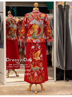 รหัส เสื้อจีนชาย : KPM031 ชุดแต่งงานจีนโบราณชาย ตามประเพณีจีนดั้งเดิม หล่อ เท่ห์ อลังการแบบจัดเต็ม