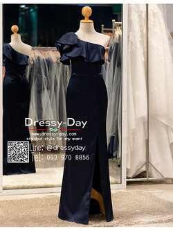 รหัส ชุดราตรียาว : PFL130 ชุดราตรียาว พร้อมส่ง โชว์ไหล่ ไหล่เดี่ยว ไหล่เฉียง สวย เรียบ หรู คนอวบ อ้วนใส่สวยค่ะ