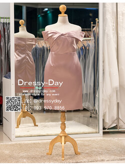 รหัส ชุดราตรี :PFS072 ชุดราตรีสั้น พร้อมส่ง เปิดไหล่ สวย หวาน หรู เซ็กซี่นิดๆ ใส่แล้วเก็บหุ่น คนอ้วนก็ใส่สวยค่ะ