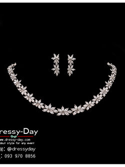 รหัส ND153 : เครื่องประดับเจ้าสาว แม่เจ้าสาว ออกงานกลางคืนใส่กับชุดราตรีเปิดไหล่ สวยหรูหราแบบจัดเต็ม