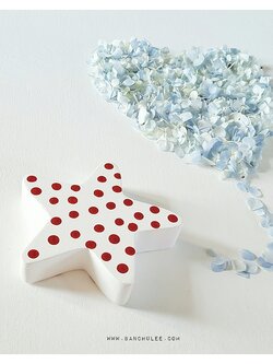 Wooden Polka Dot Star