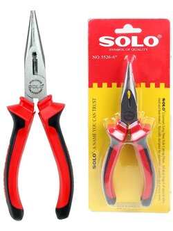 SOLO คีมปากแหลม 6 นิ้ว 02-7374802-3