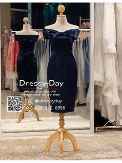 รหัส ชุดราตรี :PFS072 ชุดราตรีสั้น พร้อมส่ง เปิดไหล่ สวย หวาน หรู เซ็กซี่นิดๆ ใส่แล้วเก็บหุ่น คนอ้วนก็ใส่สวยค่ะ