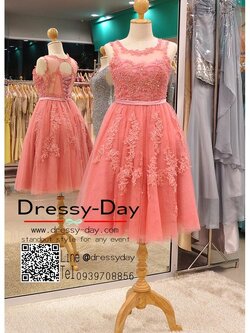 รหัส ชุดราตรี :PF178 ชุดแซก ชุดราตรีสั้นสวยหรูสีชมพู ชุดไปงานแต่งตกแต่งลูกไม้กริตเตอร์เหมาะสำหรับงานกลางคืน ชุดเดรสออกงานกาล่าดินเนอร์ซีทรูช่วงหน้าอก