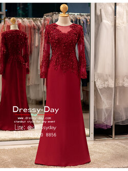 รหัส ชุดเจ้าภาพ : PFL202 ชุดแม่เจ้าสาวไม่แก่ ชุดแม่เจ้าบ่าวหรูๆ งานกลางวัน เย็น ตอนกลางคืน คนอ้วน อวบ ใส่สวย