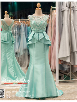 รหัส ชุดราตรี :PF050 ชุดแซก ชุดราตรียาว หรู สีแดง ผ้าไหม เหมาะสำหรับงานแต่งงาน งานกลางคืน กาล่าดินเนอร์