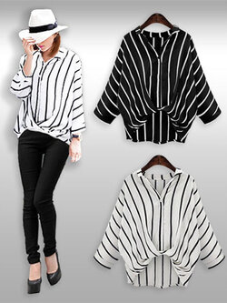 เสื้อเชิ๊ตแฟชั่นคอปกแต่งลายมี2สี รหัส2025