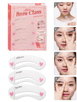 กรอบแต่งคิ้วสวย 1 ชุดมี 3แบบ-DB001