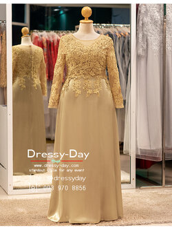 รหัส ชุดเจ้าภาพ : PFL211 ชุดแม่เจ้าสาวอ้วน ไม่แก่ ชุดแม่เจ้าบ่าวอวบ วัยรุ่น สวยเรียบหรู ทันสมัย กับตอนกลางคืน เช้า กลางวัน