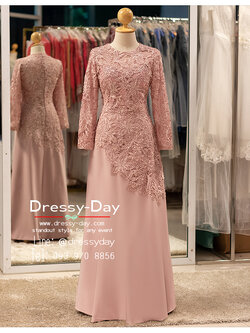 รหัส ชุดเจ้าภาพ : PFL198 ชุดราตรีแม่เจ้าสาว ชุดแม่เจ้าบ่าวไม่แก่ สวย เรียบหรู กับงานเช้า ตอนกลางวัน กลางคืน