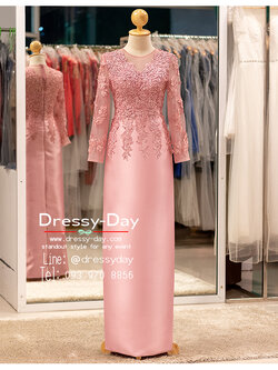 รหัส ชุดเจ้าภาพ : PFL212 ชุดแม่เจ้าสาวตอนเช้า ชุดแม่เจ้าบ่าวตอนกลางวัน เย็น กลางคืน สวย เรียบหรู ปังเกินต้าน