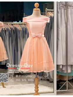 รหัส ชุดราตรีสั้น :BB044 มีชุดราตรีสวย สีโอรส ชุดไปงานแต่งสั้น เหมาะใส่งานหมั้น งานเช้า หรู พร้อมส่งเยอะสุดในไทย เนื้อผ้าพรีเมี่ยม คัตติ้งเนี๊ยบๆ