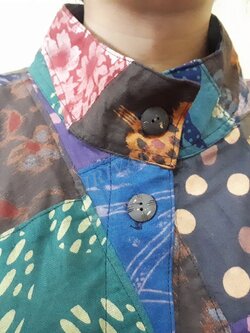 COTTON SIRIVAREE นางพญา ผ้าฝ้ายต่อ(2032) 3สี แดง,น้ำตาลเข็มและดำ รอบอก 46 นิ้ว