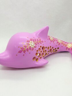 โคมไฟโลมาสีชมพู แบบไม่มีฐาน XL