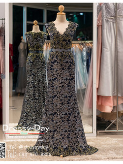 รหัส ชุดราตรี : PFL044 ชุดราตรียาว แขนกุด ใส่ออกงานบายเนียร์ งานพรอม ไปงานแต่งงานกลางคืน งานเดินพรหมแดง งานกาล่าดินเนอร์