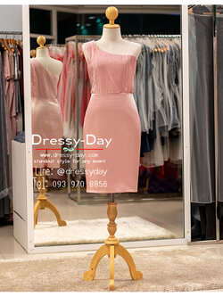 รหัส ชุดราตรียาว : PFS106 ชุดราตรีสั้น ผ้ากริตเตอร์ พร้อมส่ง โชว์ไหล่ ไหล่เดี่ยว ไหล่เฉียง สวย เรียบ หรู ใส่ได้หลากหลายโอกาส